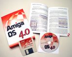 AmigaOS 4.0 packaging.